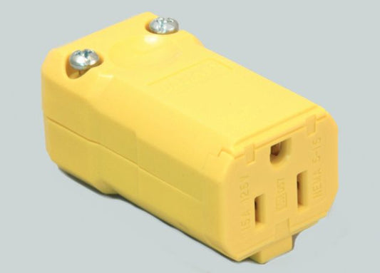 SVPW 806072 Power Cord Receptacle, 125V, 3 Prong, Nylon, Female