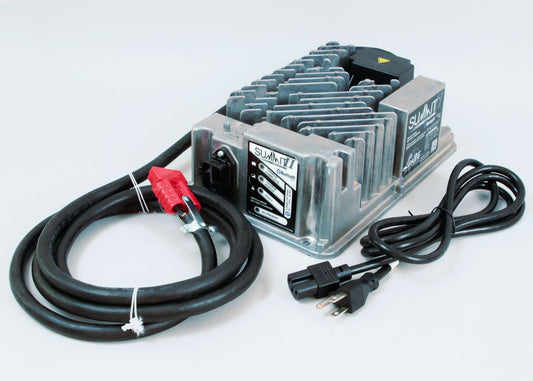E-Z-GO 602712 Charger, Summit Ii, 650W, 24V/27A, W50A Red
