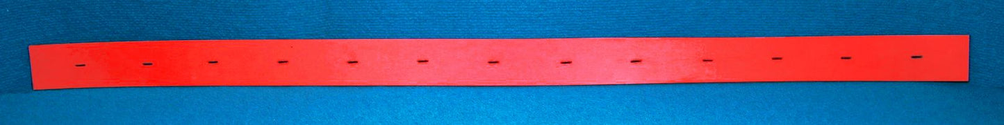 Tennant 222382 Squeegee Blade, Rear, 41", Dur, 13 Holes